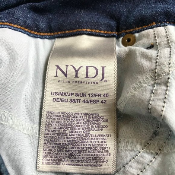 NYDJ Marilyn Straight Leg size 8 - Picture 6 of 6